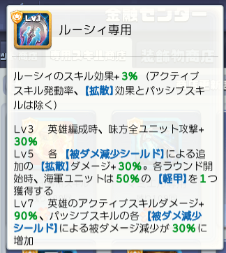 ルーシィ専用スキル